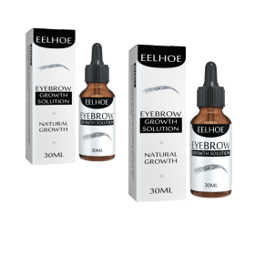 EELHOE Eyebrow Liquid - Black, Dense Natural Essential Oil Liquid For Thick Eyebrow Repair, Gentle Moisturizing Care Liquid (Option: 2PCS)