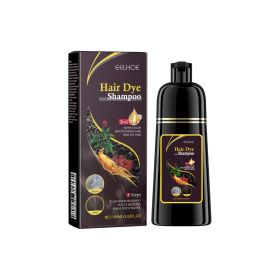 EELHOE Black Hair Shampoo Polygonum Multiflorum Essence Moisturizing, Cleaning, Repairing, Black And Soft Hair Shampoo (Option: Brown 2pcs)