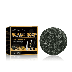 Jaysui Black Hair Soap Black Thick Hair Care Cleansing Scalp Smooth And Strong Hair Shampoo (Option: 2PCS)